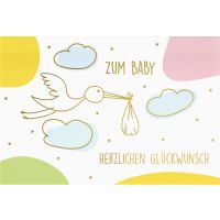 Geburt Ereignis Glückwunschkarte mit Umschlag...