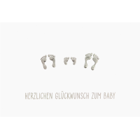 Geburt – Baby  - Glückwunschkarte im Format...