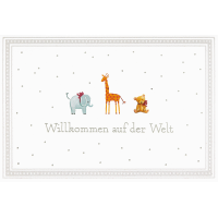 Geburt – Baby  - Glückwunschkarte im Format...