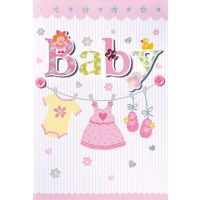 Geburt Ereignis Glückwunschkarte mit Umschlag  Baby...