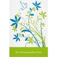 Firmung Glückwunschkarte mit Umschlag  Taube Alles Gute