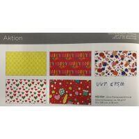 Geschenkpapierrollen Sortiment 30 Stück 5 Dekore 70x200 cm Bundle UVP € 75,00 Bundle Geschenkpapierröllchen