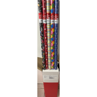 Geschenkpapierrollen Sortiment 30 Stück 5 Dekore 70x200 cm Bundle UVP € 75,00 Bundle Geschenkpapierröllchen
