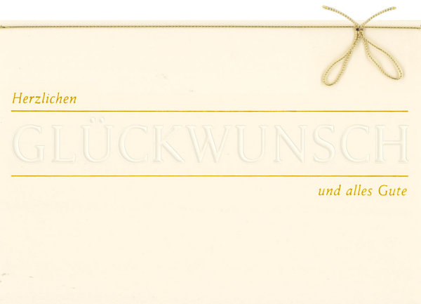 Allgemeine Wünsche - Glückwunschkarte im Format 11,5 x 17 cm mit Briefumschlag