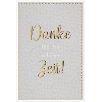 Abschied Grußkarte mit Umschlag  Abschied Danke...