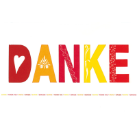 Danke  Grußkarte mit Umschlag Danke