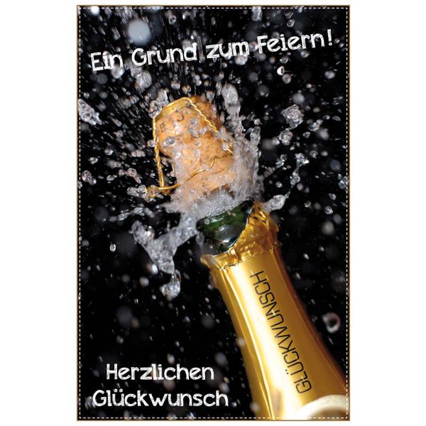 Allgemeine Wünsche - Glückwunschkarte im Format 11,5 x 17 cm mit Briefumschlag