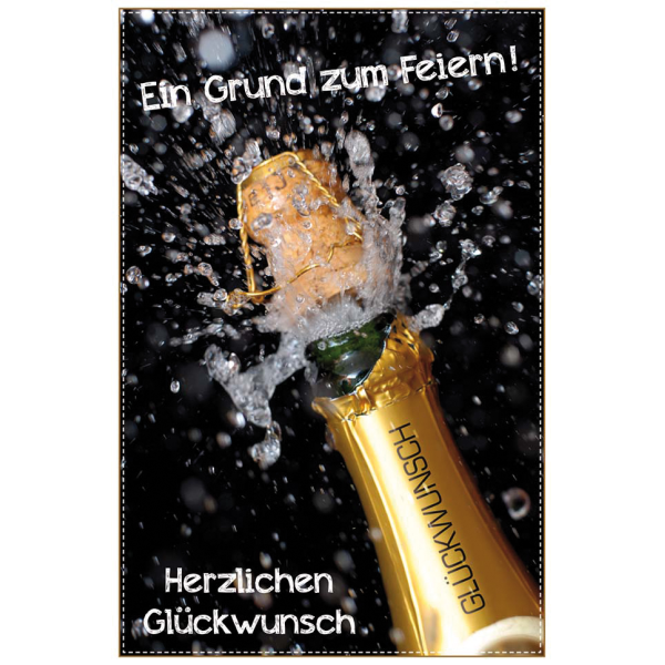 Allgemeine Wünsche - Glückwunschkarte im Format 11,5 x 17 cm mit Briefumschlag