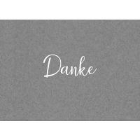 Danksagung - 5 Karten mit Umschlag im Topper -...