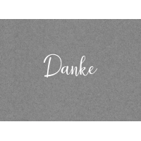 Danksagung - 5 Karten mit Umschlag im Topper -...