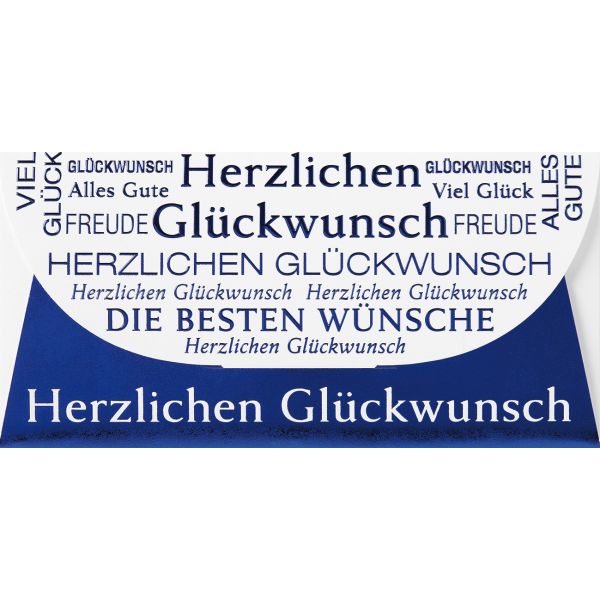 Allgemeine Wünsche Geldgeschenkkarte mit Umschlag DIN LANG  Herzlichen Glückwunsch