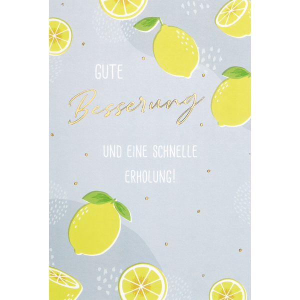 Genesung Unverpackte Glückwunschkarte mit Umschlag  Erholung Gute Besserung