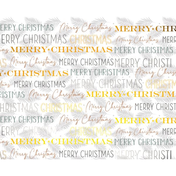 Geschenkpapier Weihnachten - Röllchen 70x150cm - White Festival