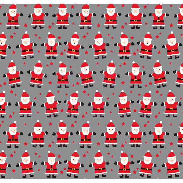 Geschenkpapier Weihnachten Röllchen 70x150cm Little Santa Weihnachtsmänner