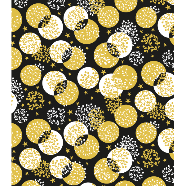 A Geschenkpapier Weihnachten Röllchen 70x150cm Elegant Christmas schwarz-gold