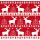 Geschenkpapier Weihnachten Röllchen70x150cm Elche rot-weiß