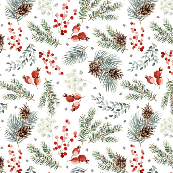 Geschenkpapier Weihnachten Rolle 70x150cm Kraft X-Mas Tannenzapfen Zweige