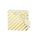 Weihnachten Tasche CD-Format Christmas Stripes Geschenktüte weiß mit goldenen Streifen