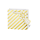 Weihnachten Tasche CD-Format Christmas Stripes Geschenktüte weiß mit goldenen Streifen