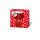 Tasche CD-Format Funny Christmas Rudolf Rentier rot-weiß Geschenktüte Weihnachten