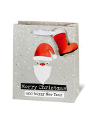 Tasche Weihnachten im Buch-Format A5 -  Cool Santa