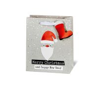 Tasche Weihnachten im Buch-Format A5 -  Cool Santa