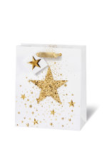 Tasche Weihnachten im Buch-Format A5 - Glitter Star