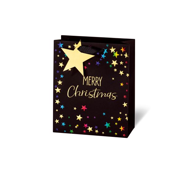 Weihnachten Geschenktüte Tasche A5 Format  Sterne Merry Christmas
