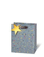 Tasche Weihnachten im Buch-Format A5 -  Sternenfunkeln