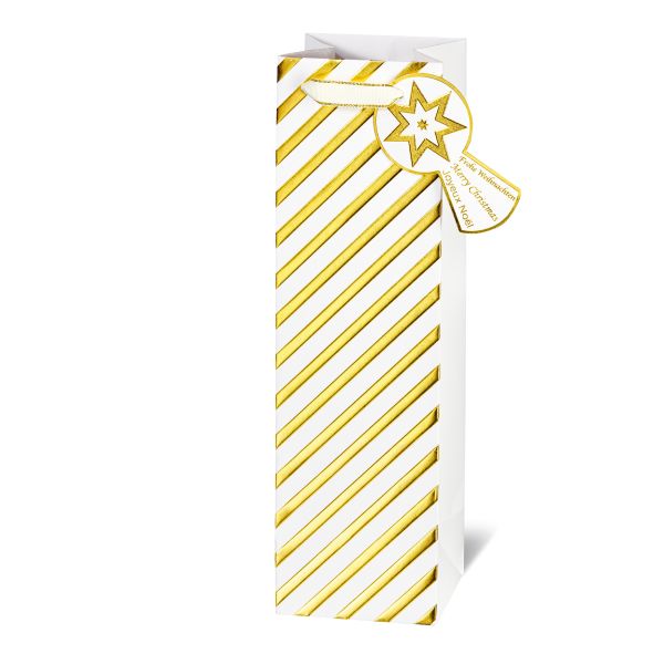 Weihnachten - Tasche - Flaschentüte - Weintasche - Christmas strip