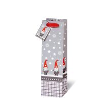 A - Weihnachten  Geschenktüte Flasche Wichtel