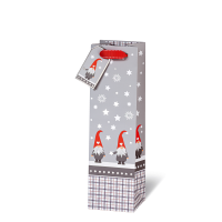 A - Weihnachten  Geschenktüte Flasche Wichtel