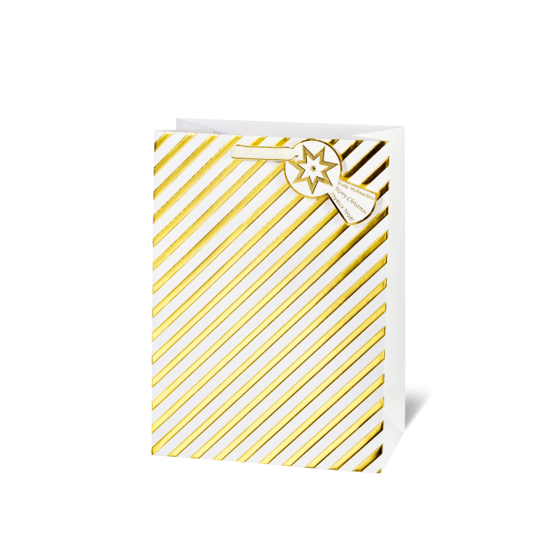 Weihnachten - Tasche - Geschenktüte im A4-Format - Christmas Stripes