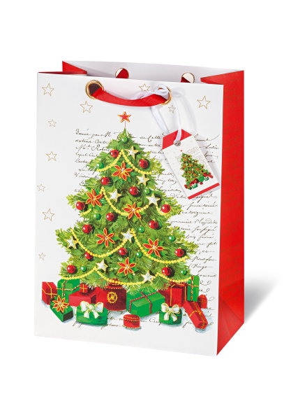 Weihnachten - Tasche - Geschenktüte im A4-Format - Weihnachtsbaum