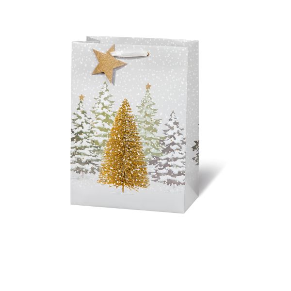 Weihnachten - Tasche - Geschenktüte im A4-Format - White Silence