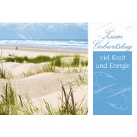 Geburtstag Glückwunschkarte mit Briefumschlag Strand...