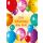 Geburtstag Glückwunschkarte mit Umschlag Luftballons Alles Gute