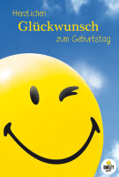 Geburtstag - Smiley - Glückwunschkarte im Format...