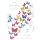 Geburtstag Glückwunschkarte mit Umschlag Schmetterlinge Alles Gute