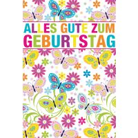 Geburtstag Glückwunschkarte mit Umschlag...