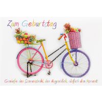 Geburtstag Collage Glückwunschkarte mit Umschlag...