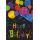 Geburtstag Collage Glückwunschkarte mit Umschlag Ballons Happy Birthday