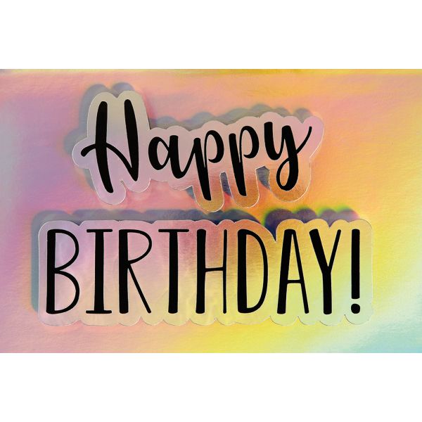 Geburtstag Collage Glückwunschkarte mit Umschlag Happy Birthday