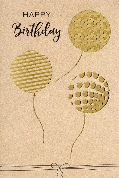 Geburtstag - Glückwunschkarte im Format 11,5 x 17 cm mit Briefumschlag