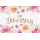 Geburtstag unverpackte Glückwunschkarte mit Briefumschlag Rosen zum Geburtstag