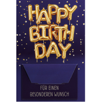 Geburtstag Geldkarte Glückwunschkarte mit Umschlag...