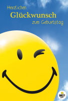 Geburtstag - Smiley - Glückwunschkarte im Format...