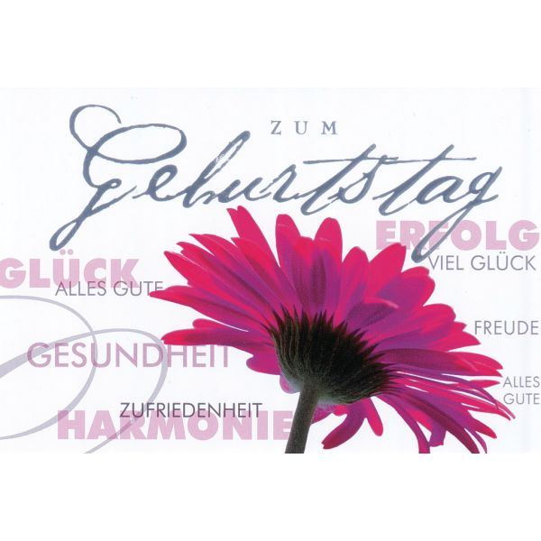 Geburtstag - Glückwunschkarte im Format 11,5 x 17 cm mit Briefumschlag