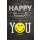 Geburtstag Glückwunschkarte mit Umschlag Smiley Happy Birthday to You