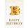 18. Geburtstag  Glückwunschkarte mit Umschlag 18 Gold Happy Birthday